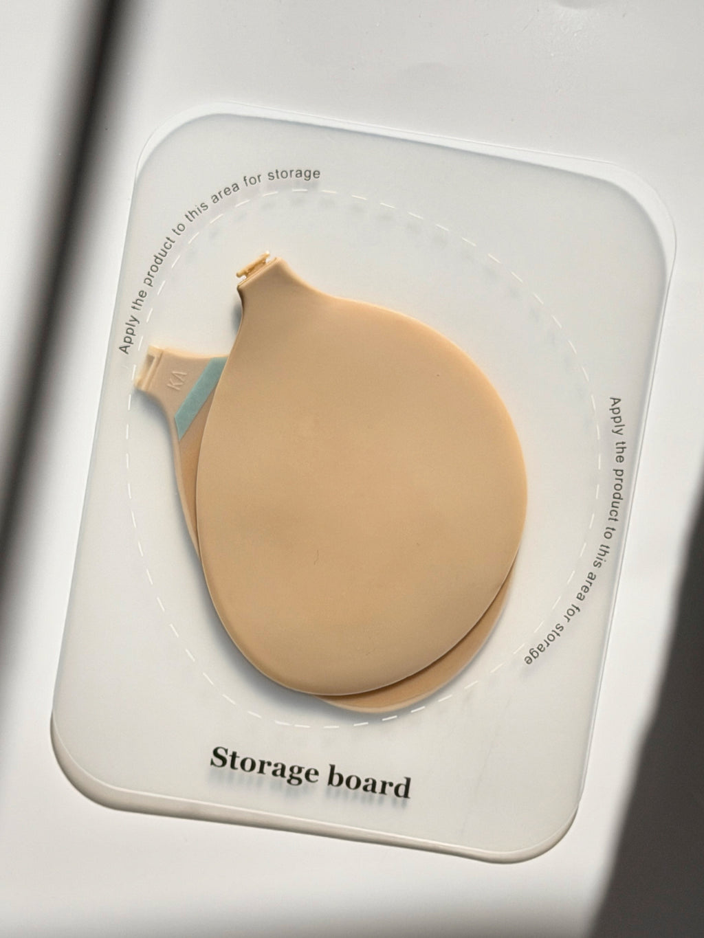 Flaty sticky bra beige storage board packaging AA A B cup